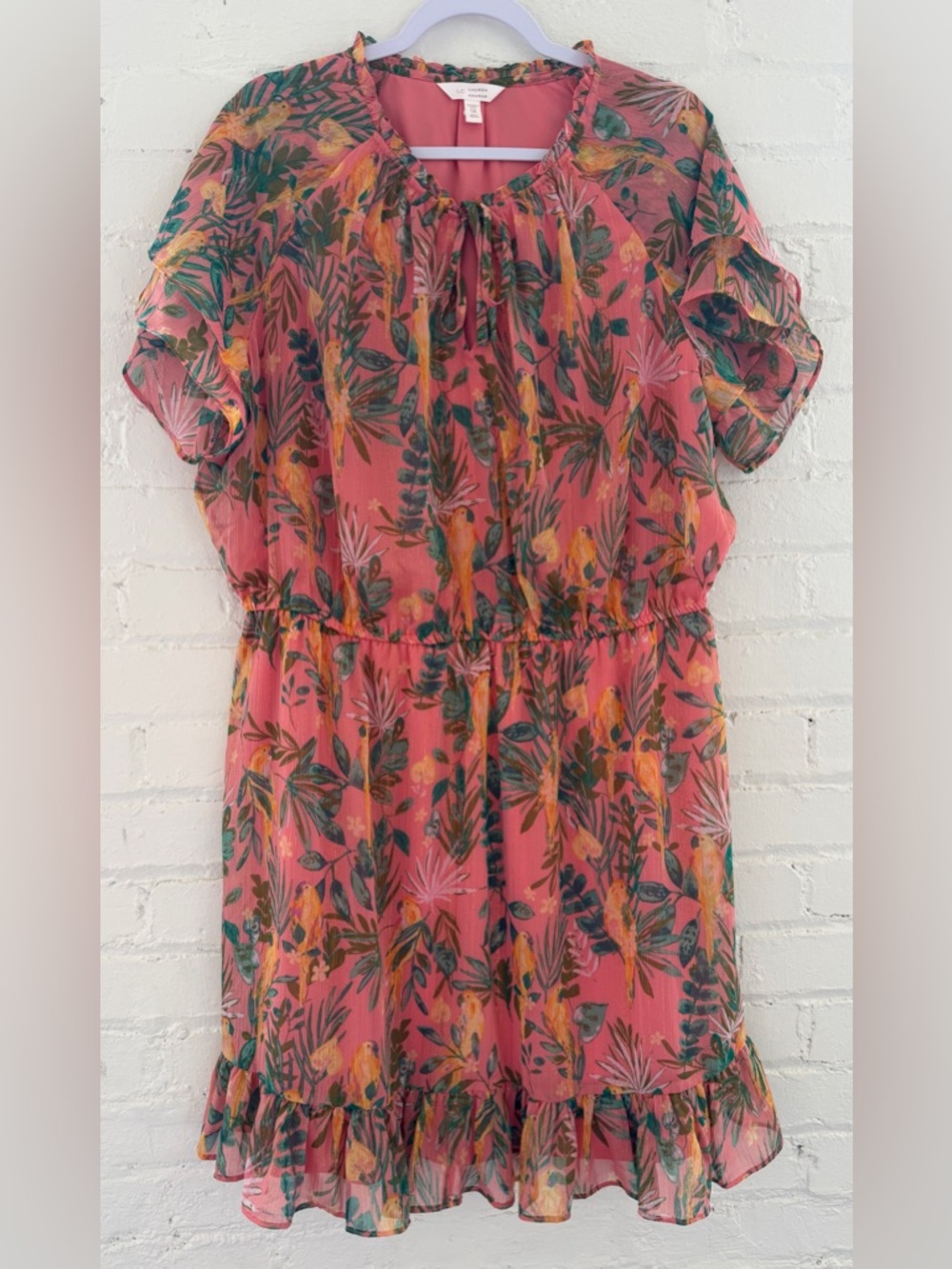 LC Lauren Conrad Ruffle Sleeve Fit & Flare Dress | BAHIA BIRDS